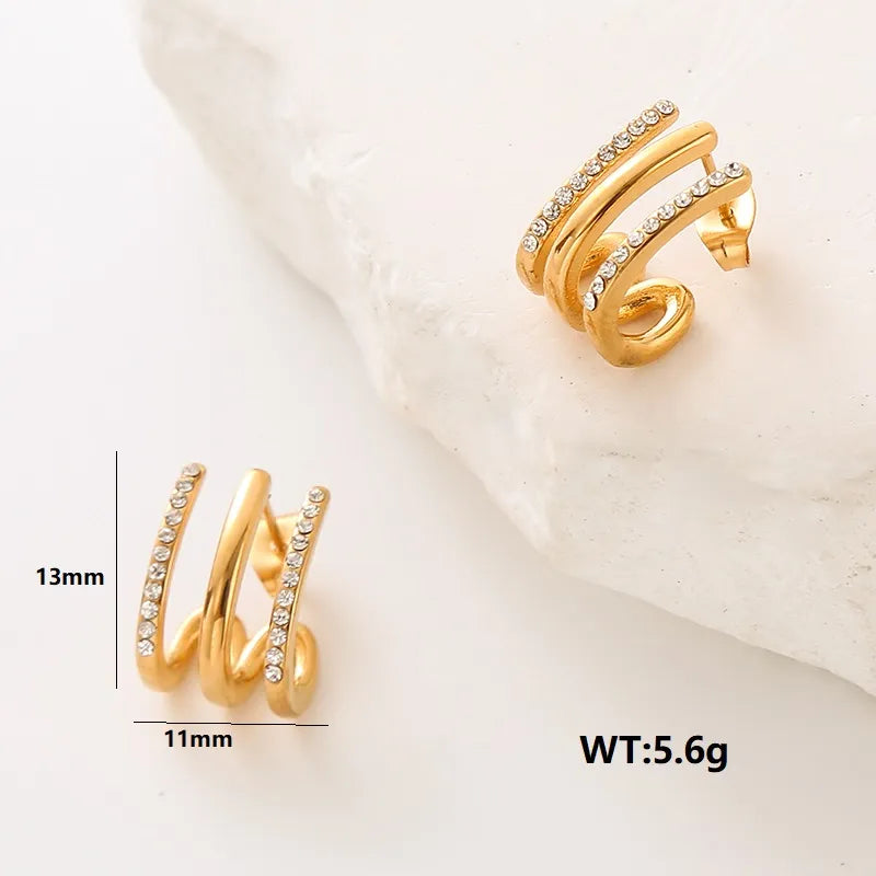 Earrings | Triple Gold