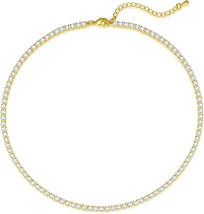 Necklace | Lady Diamond Tennis Gold