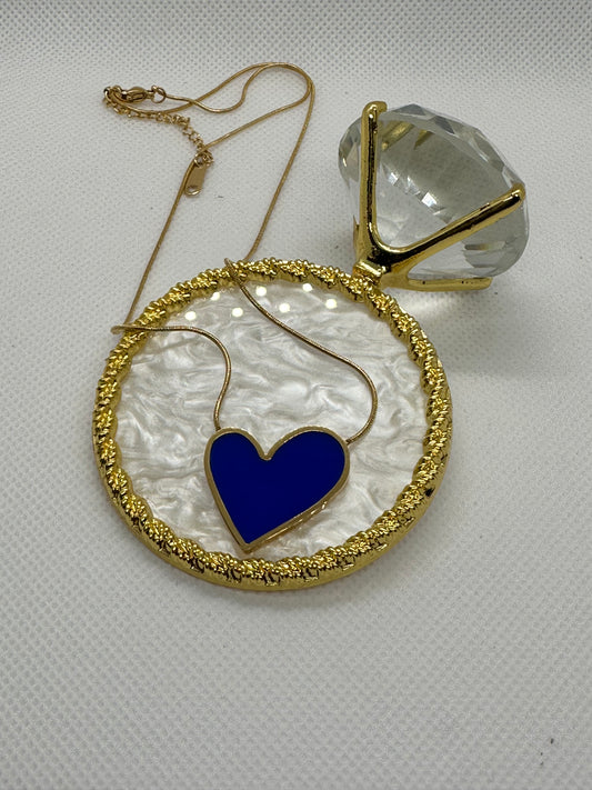 Necklace | Royal Blue Heart