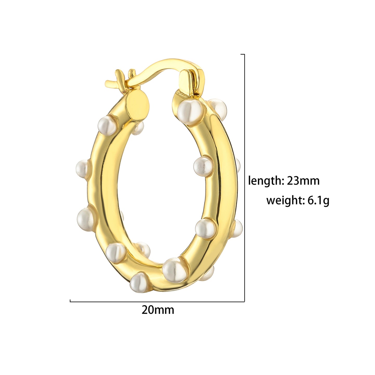 Earrings | Pearl Hoops