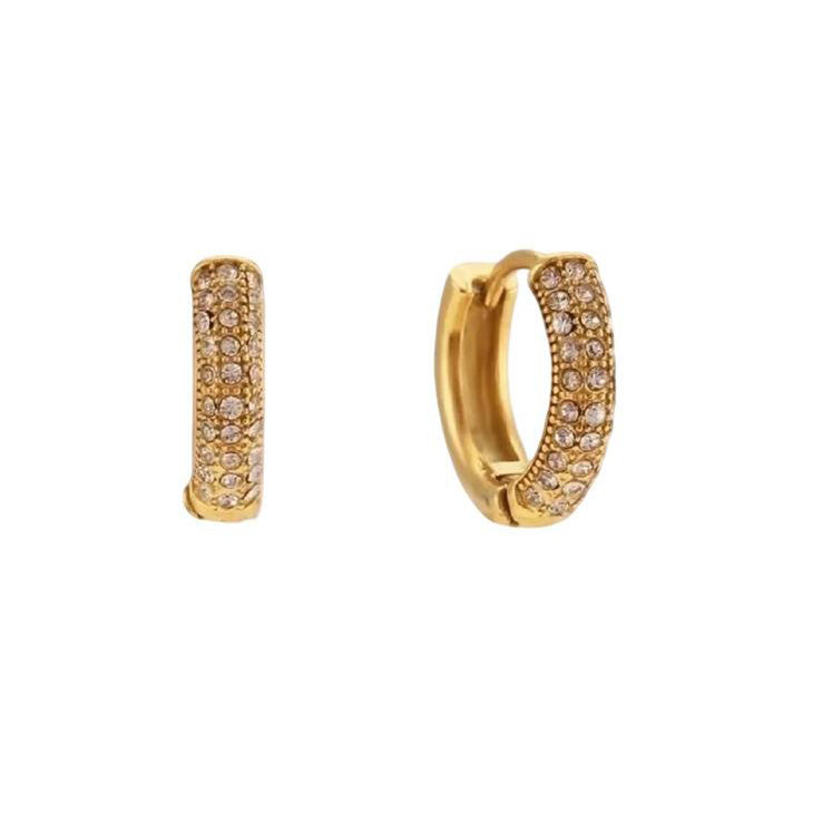 Earrings | Adorable Zirconia Small Hoops