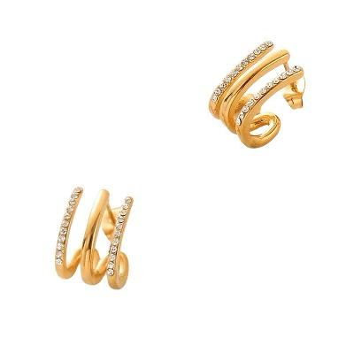 Earrings | Triple Gold