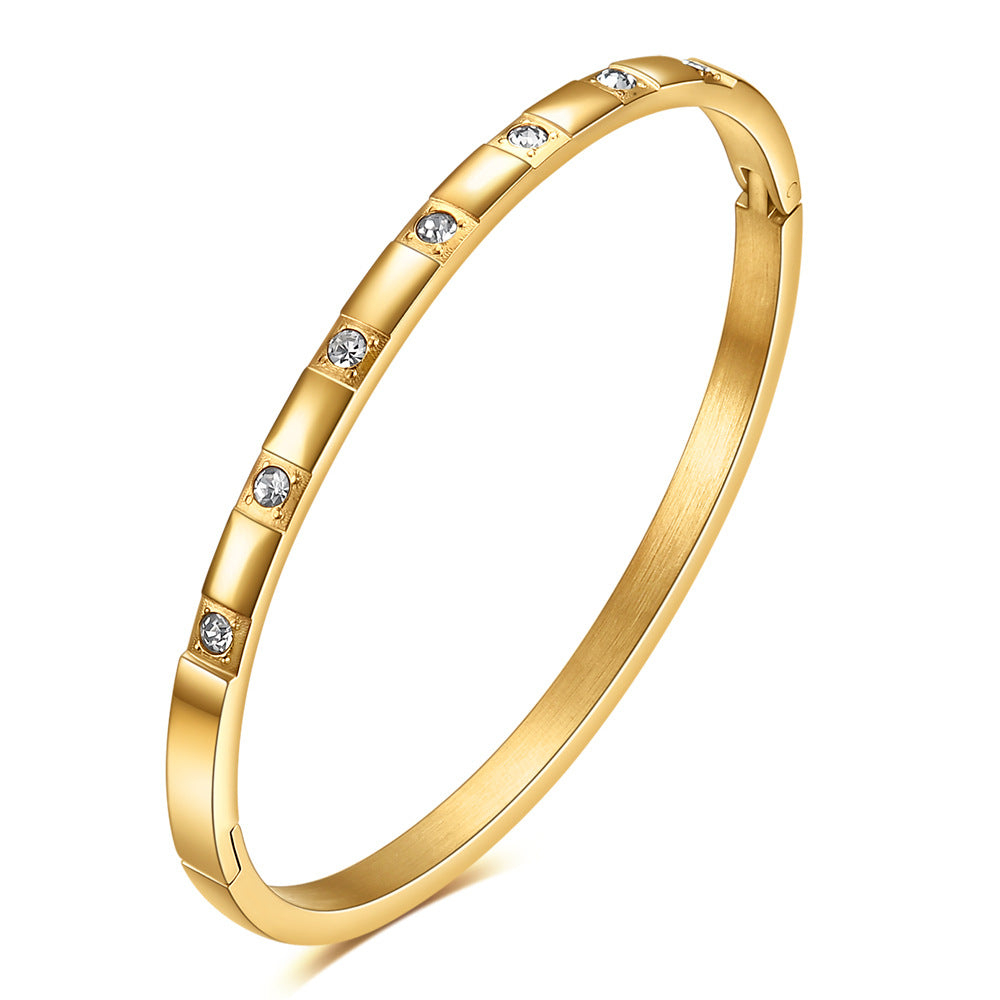 Bracelets | Round Zircon Bangle